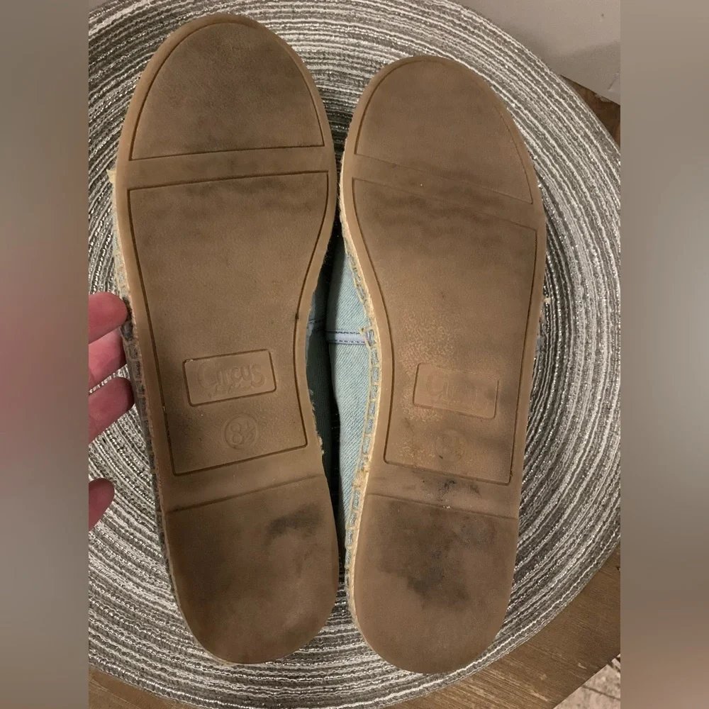 Sam Edelman Circus Lenni-31 “Head in the ☁️ “canvas denim slip ons size 8.5